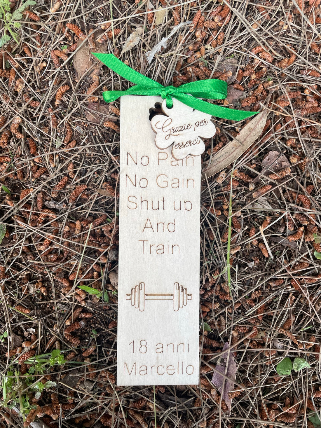 Segnaposto segnalibro con frase personalizzata per compleanno Idea's Cottage