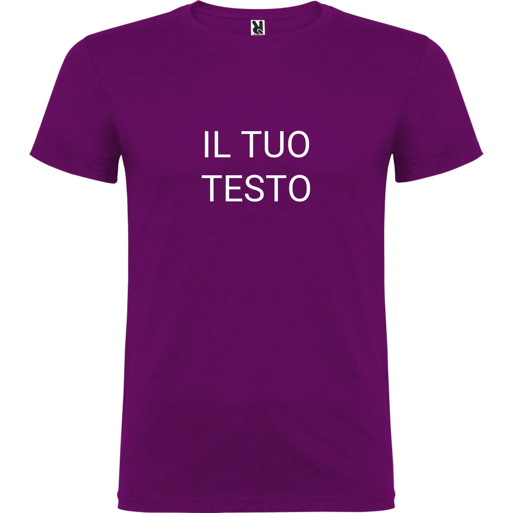 Maglietta Unisex personalizzabile con testo logo e immagine 