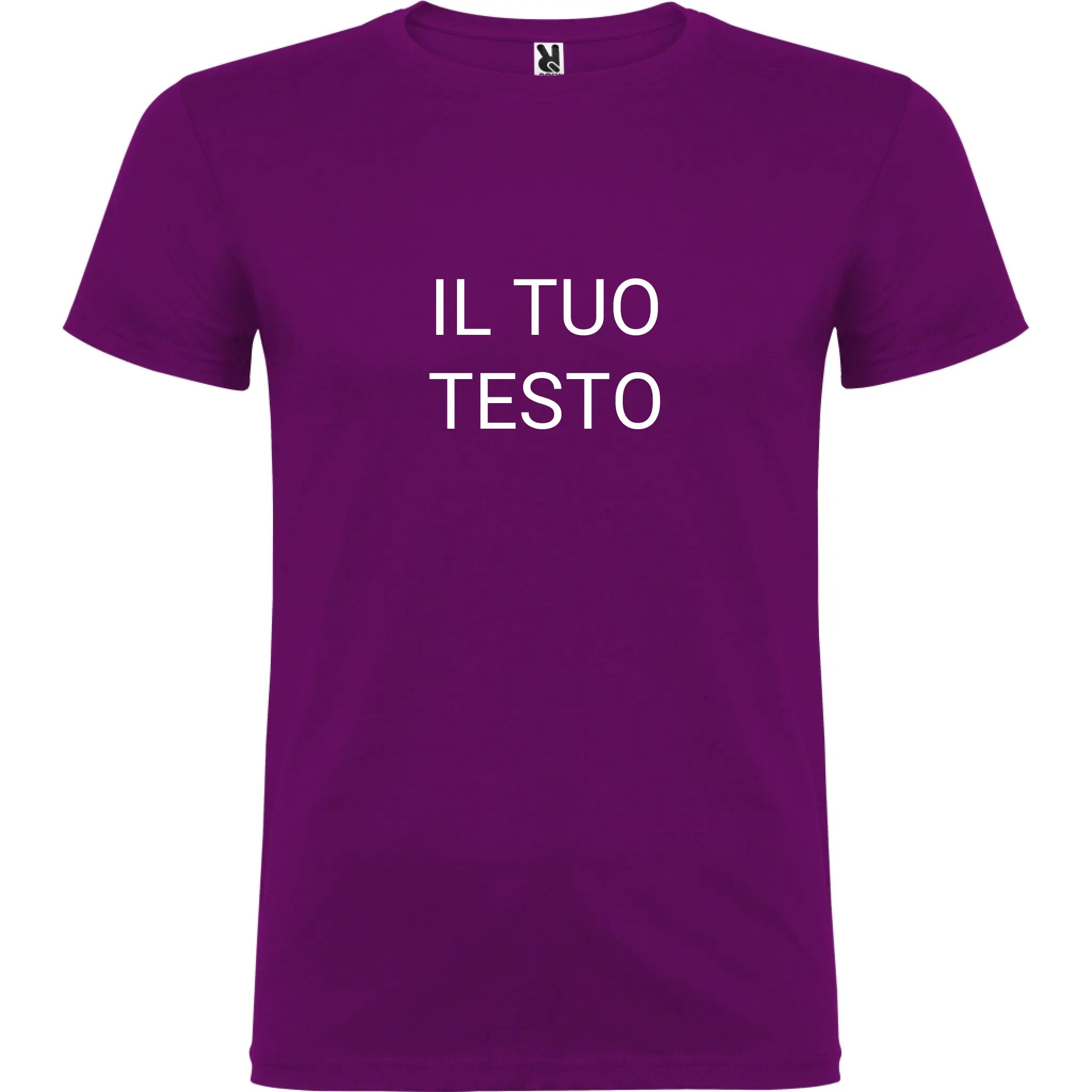 Maglietta Unisex personalizzabile con testo logo e immagine 