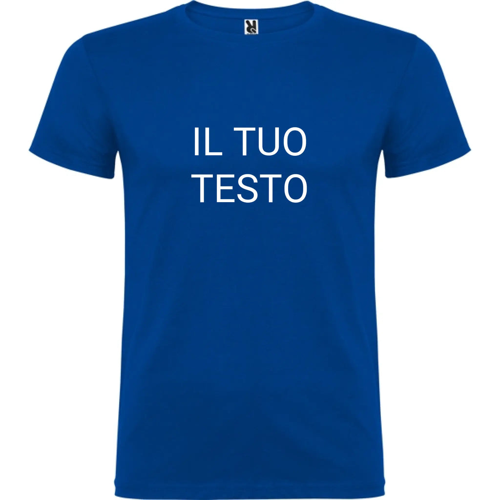 Maglietta Unisex personalizzabile con testo logo e immagine 