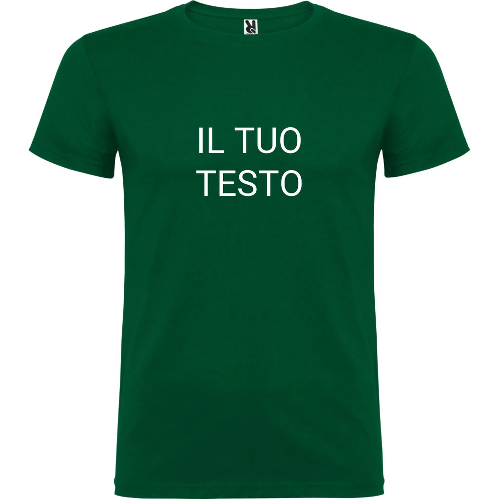 Maglietta Unisex personalizzabile con testo logo e immagine 