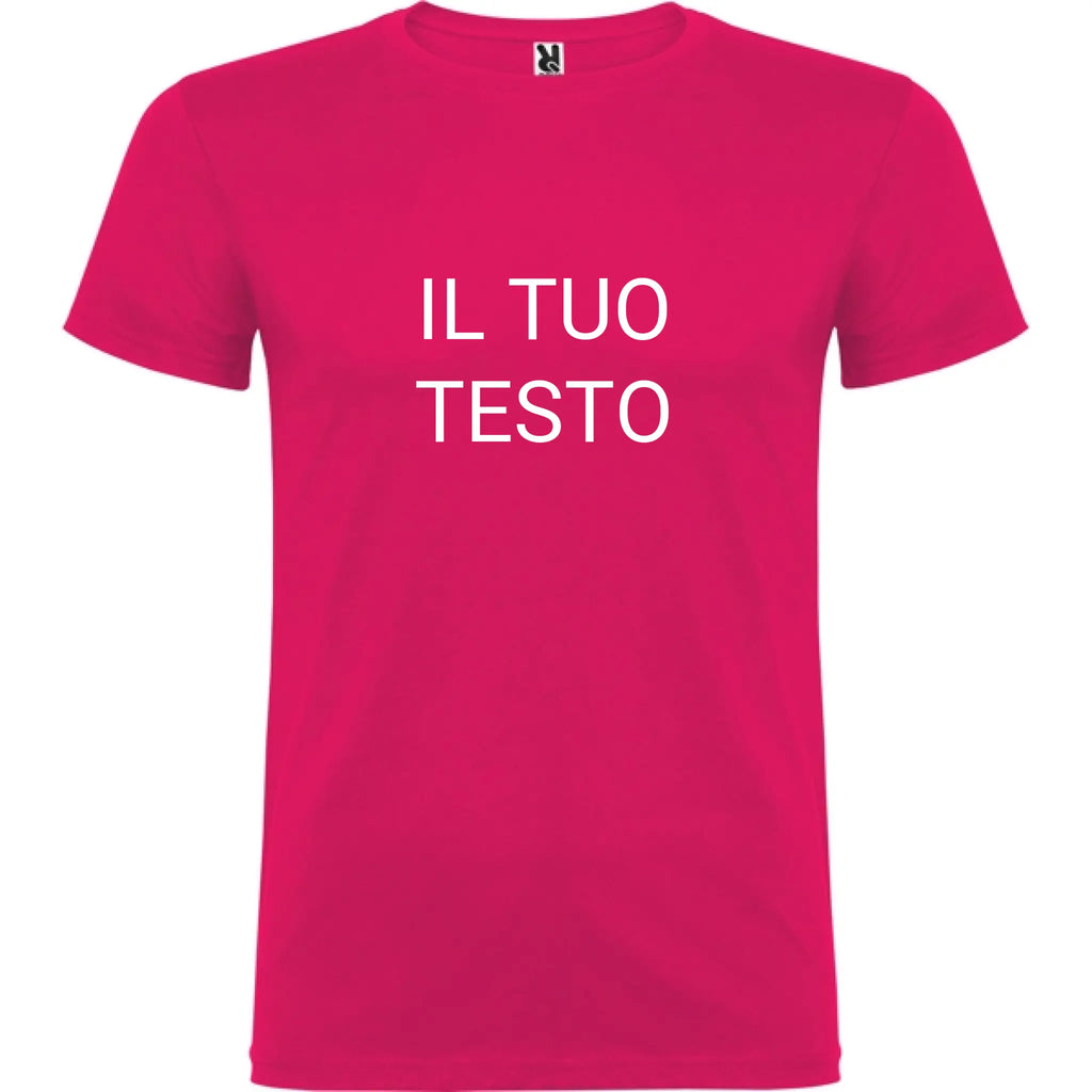 Maglietta Unisex personalizzabile con testo logo e immagine 