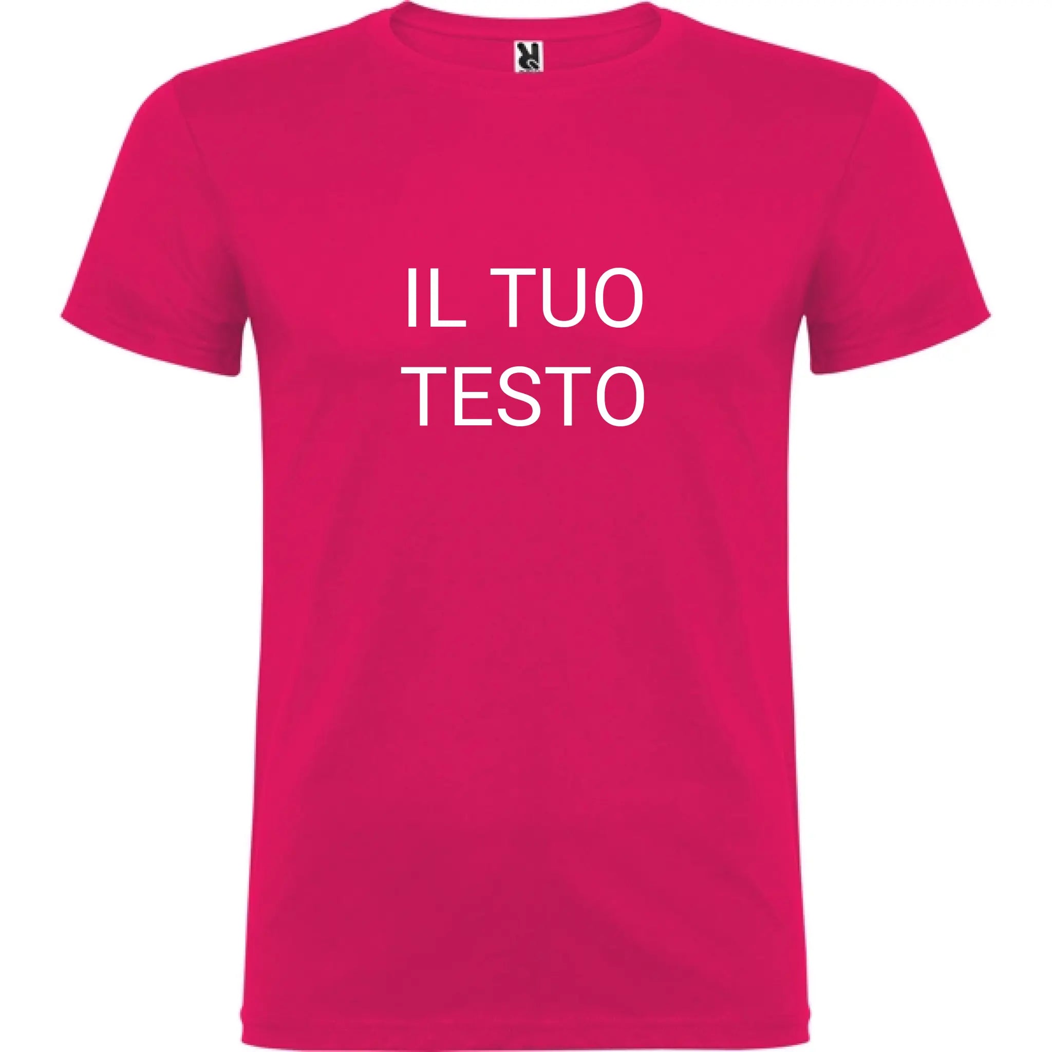 Maglietta Unisex personalizzabile con testo logo e immagine 