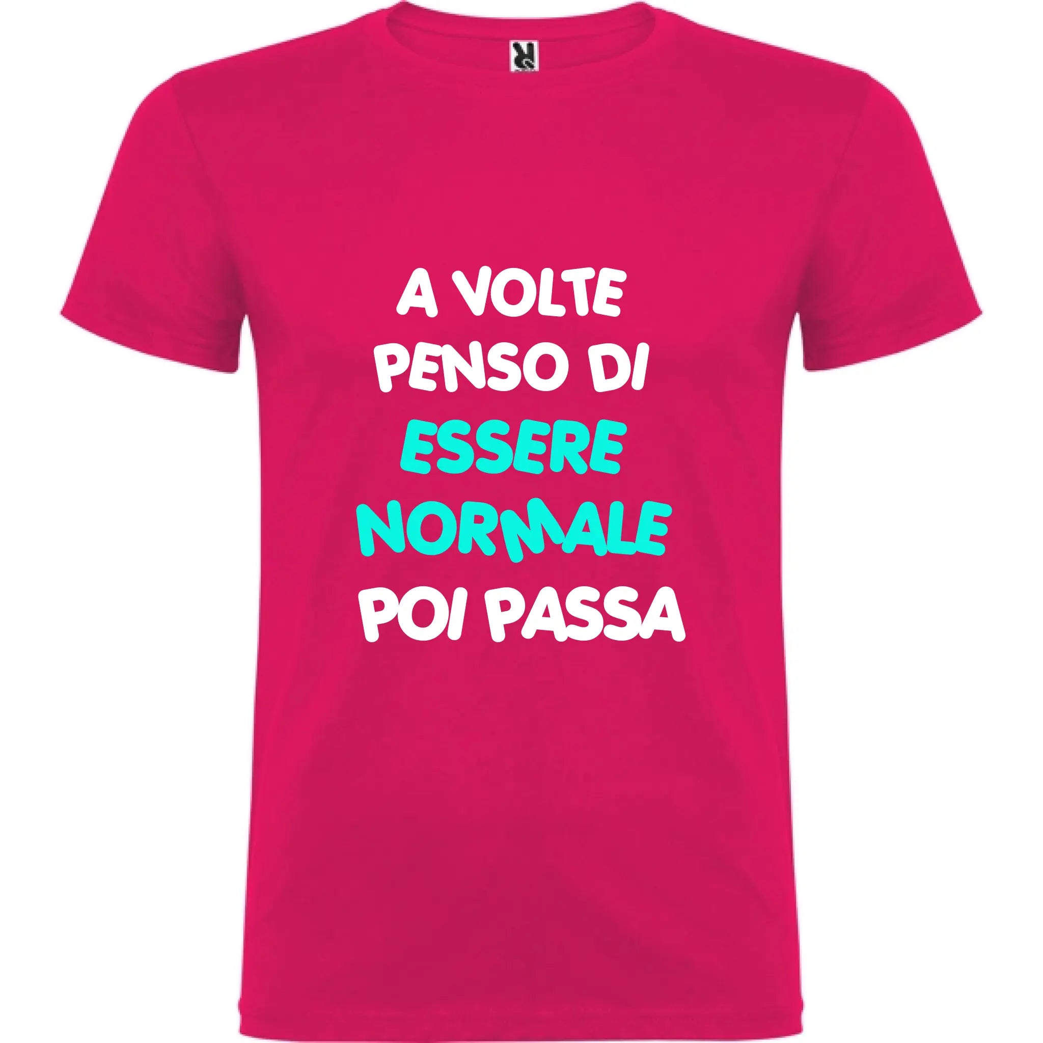 Maglietta Unisex personalizzata - A volte penso di essere Normale 
