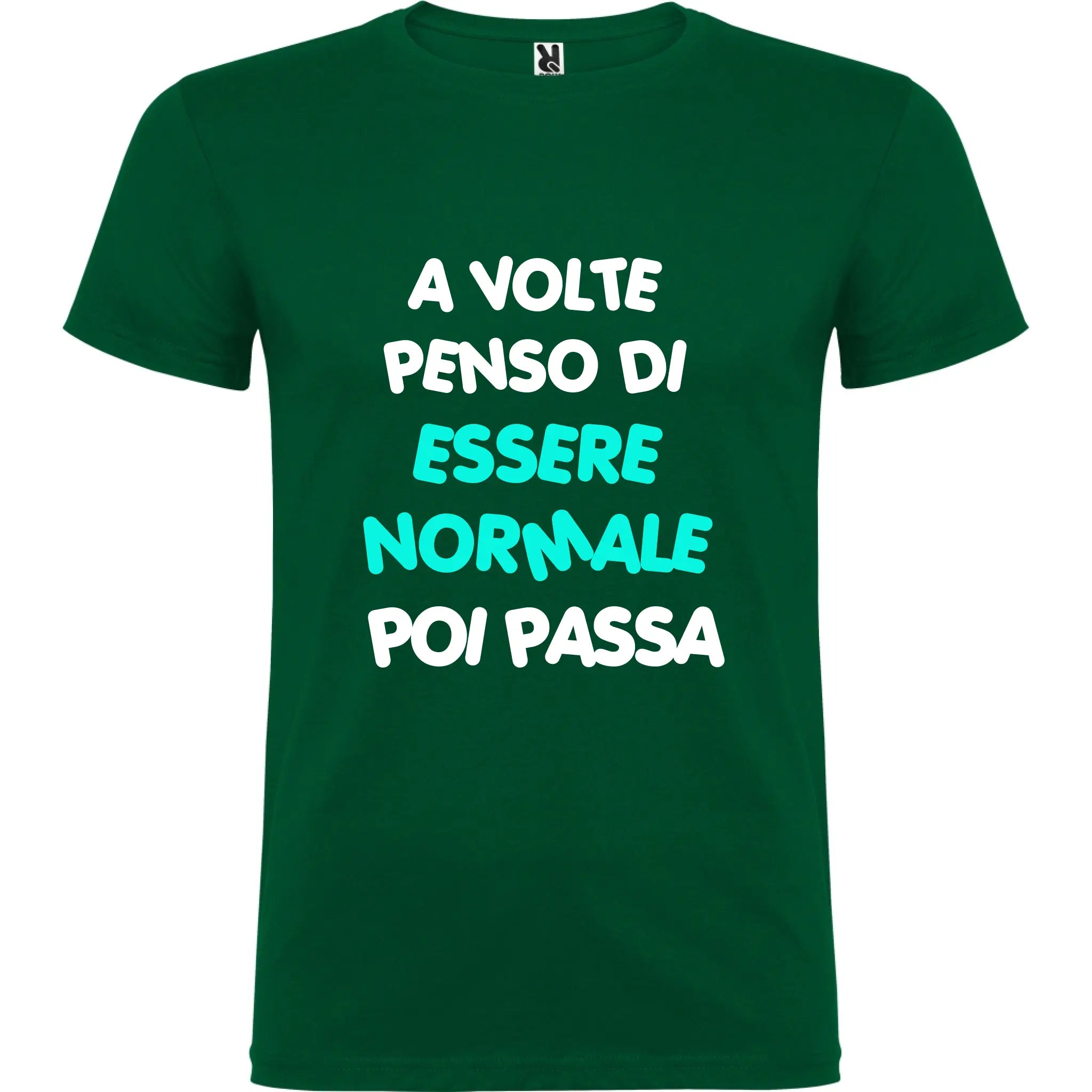 Maglietta Unisex personalizzata - A volte penso di essere Normale 