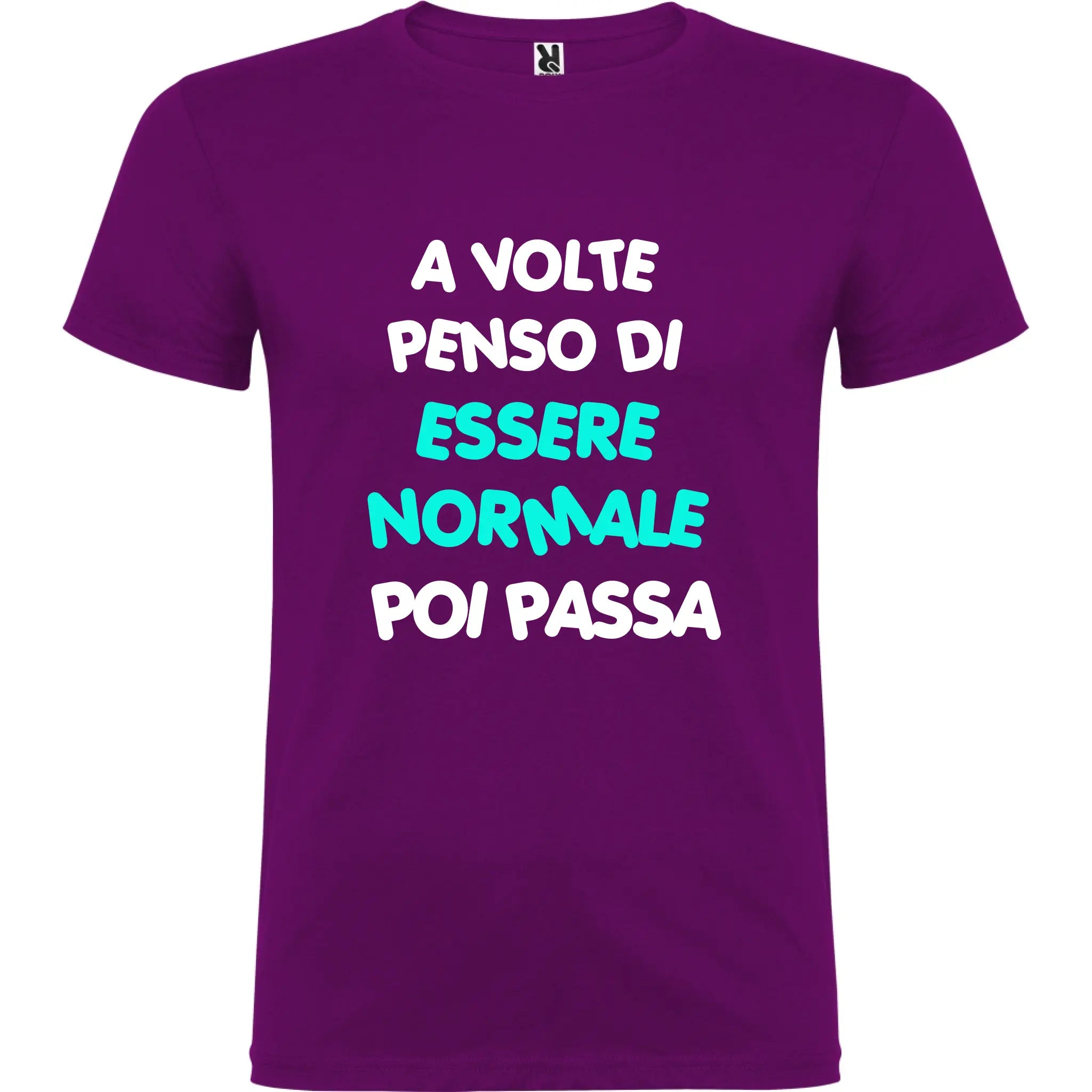 Maglietta Unisex personalizzata - A volte penso di essere Normale 