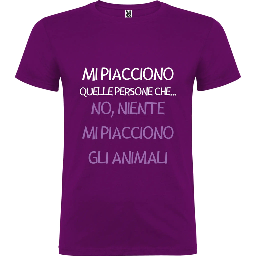 Maglietta Unisex personalizzata - Mi piacciono gli animali 