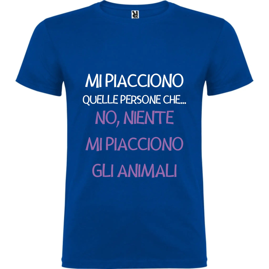 Maglietta Unisex personalizzata - Mi piacciono gli animali 