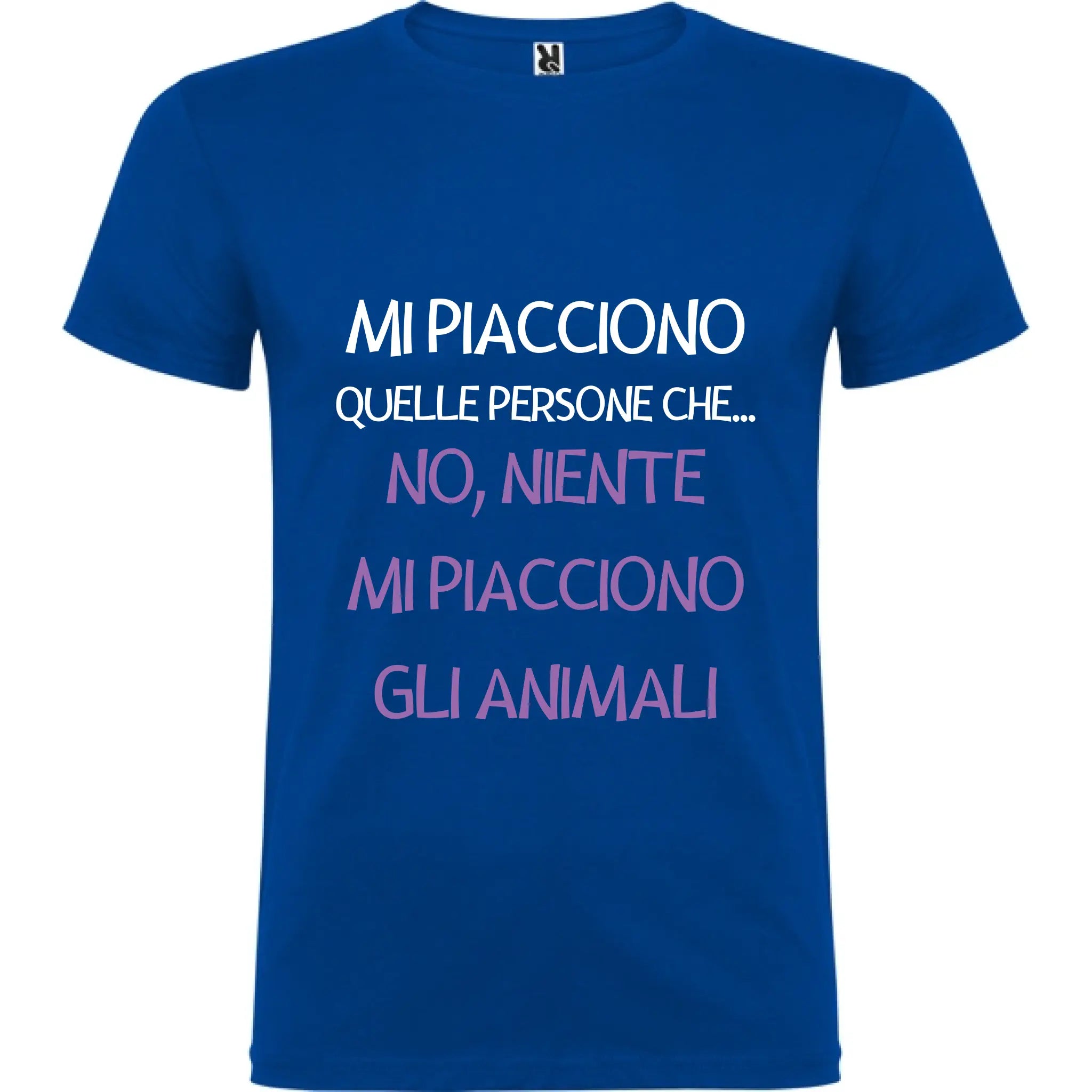 Maglietta Unisex personalizzata - Mi piacciono gli animali 