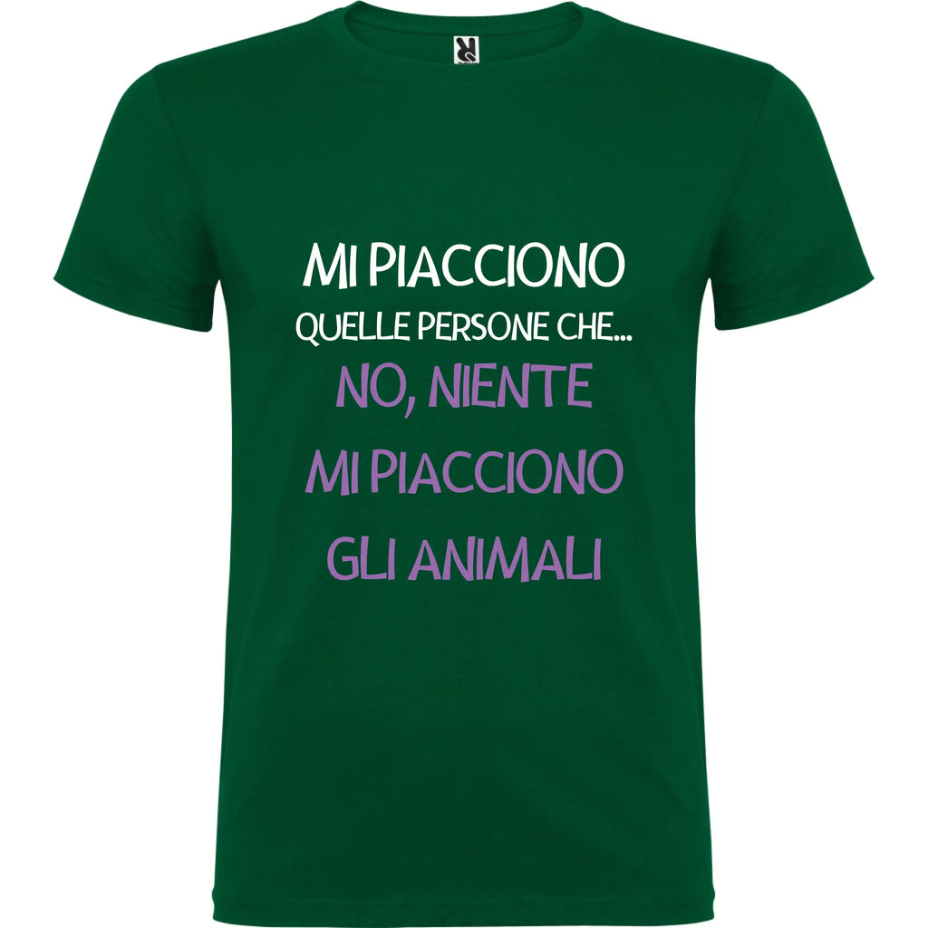 Maglietta Unisex personalizzata - Mi piacciono gli animali 