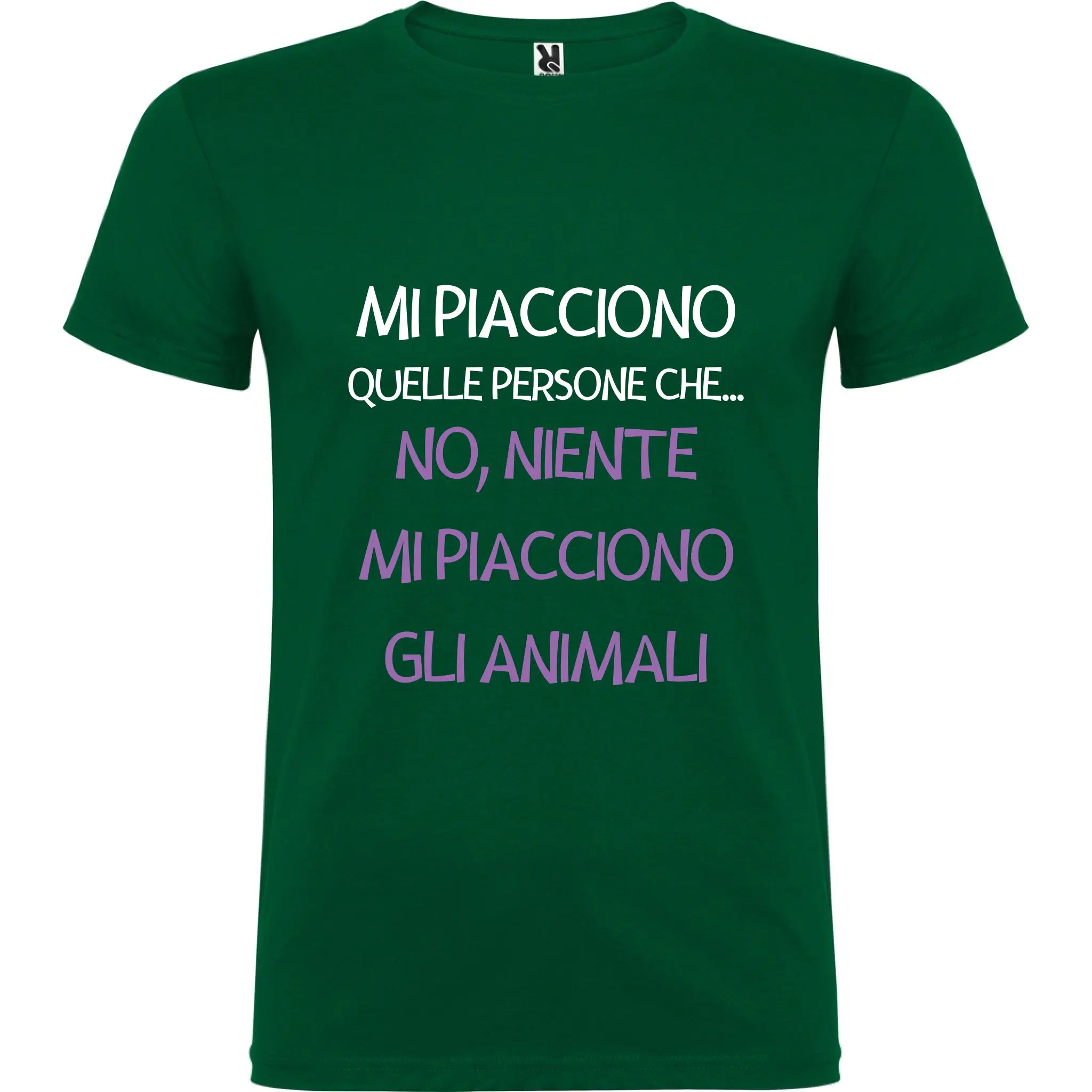 Maglietta Unisex personalizzata - Mi piacciono gli animali 