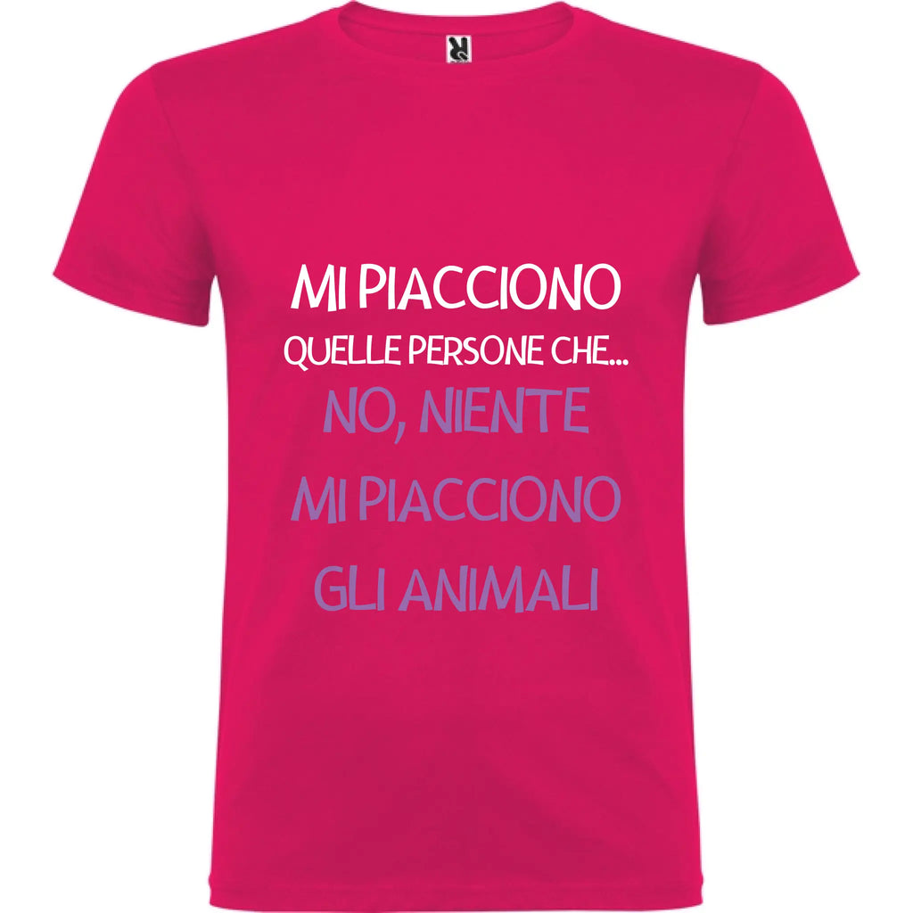 Maglietta Unisex personalizzata - Mi piacciono gli animali 