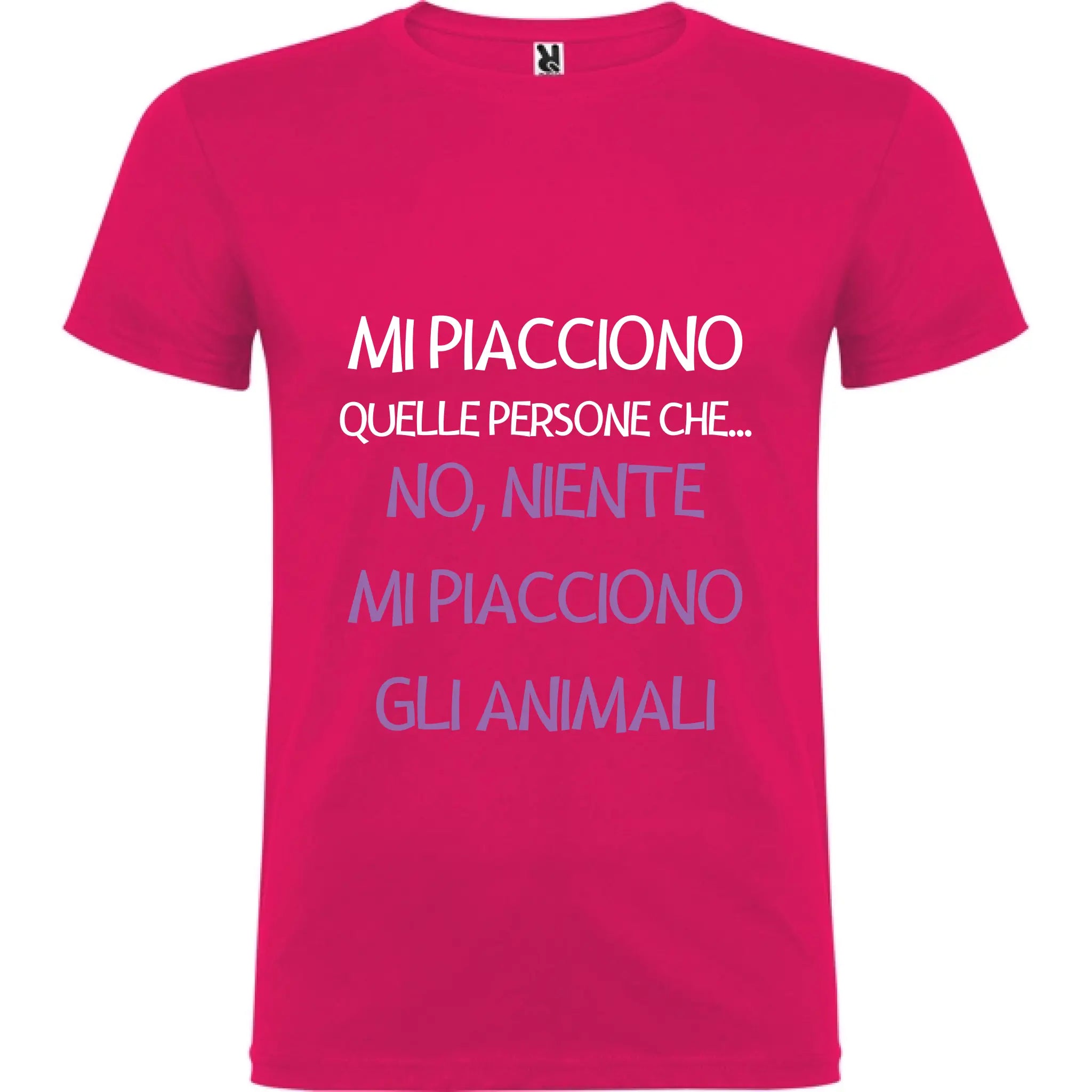 Maglietta Unisex personalizzata - Mi piacciono gli animali 