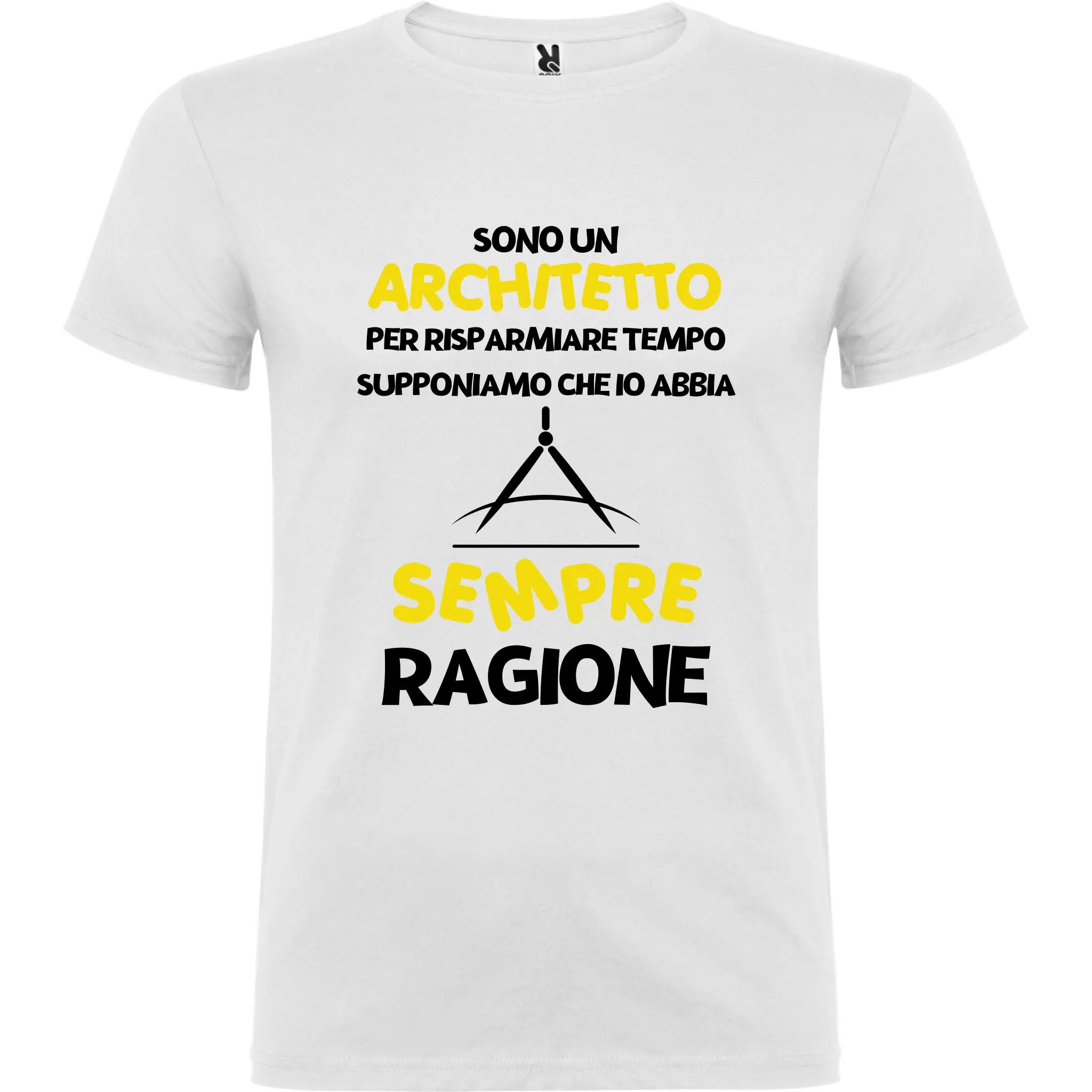 Maglietta Unisex personalizzata con frase Architetto 
