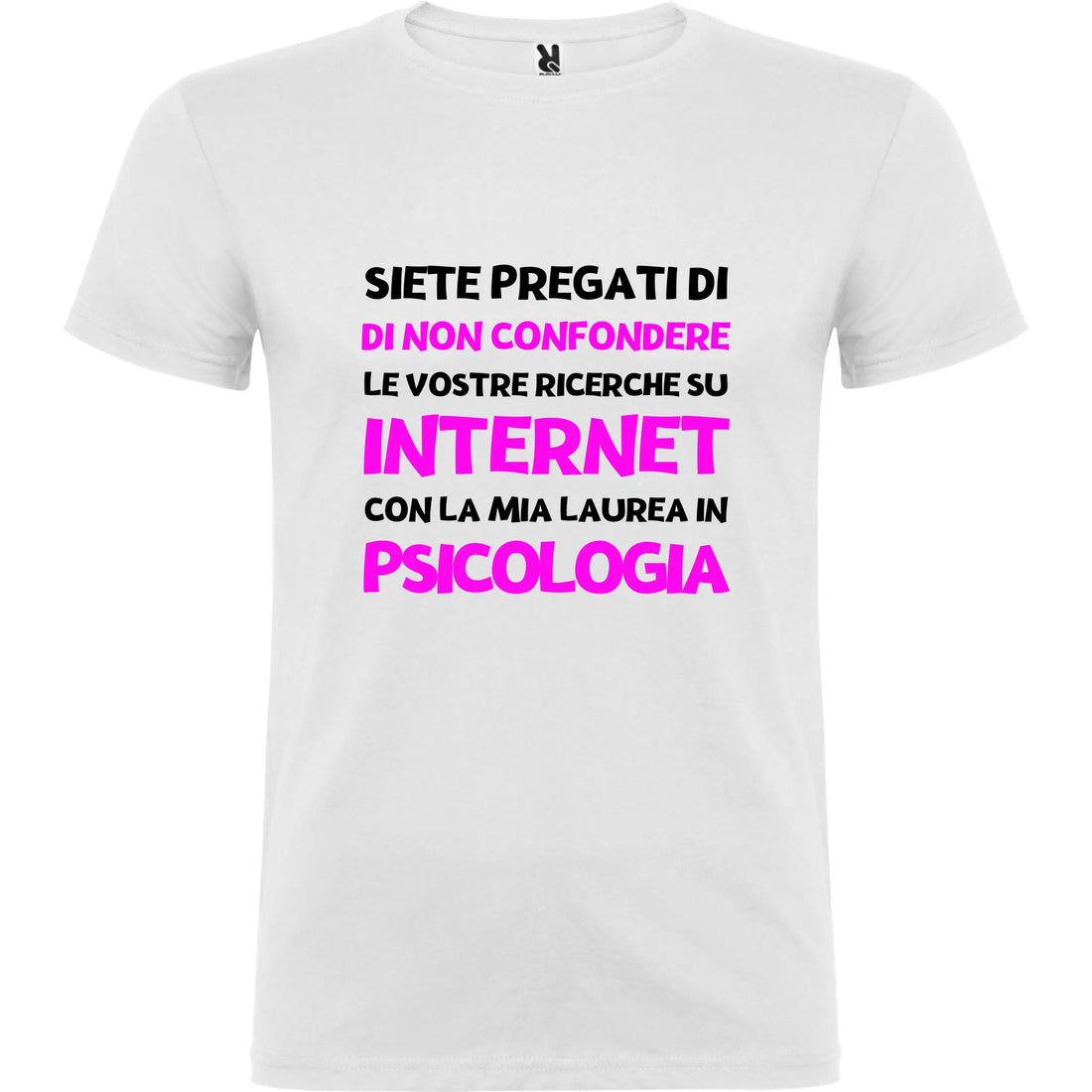 Maglietta Unisex personalizzata con frase Psicologa 