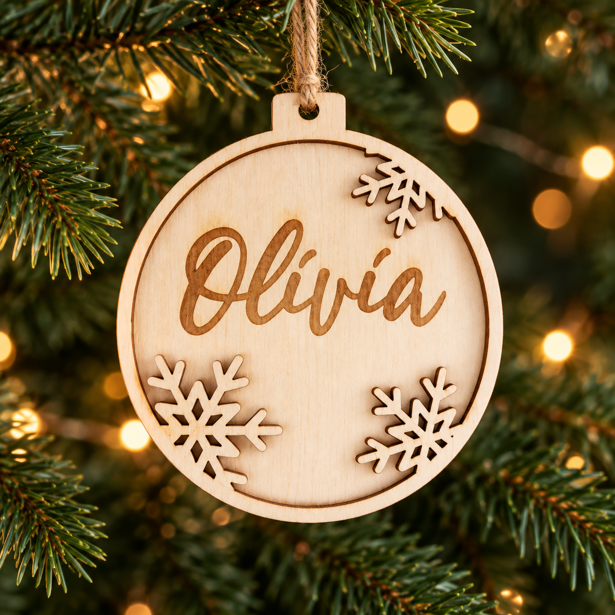 Pallina per decorazioni natalizie personalizzate Tag regalo di NATALE con nome 