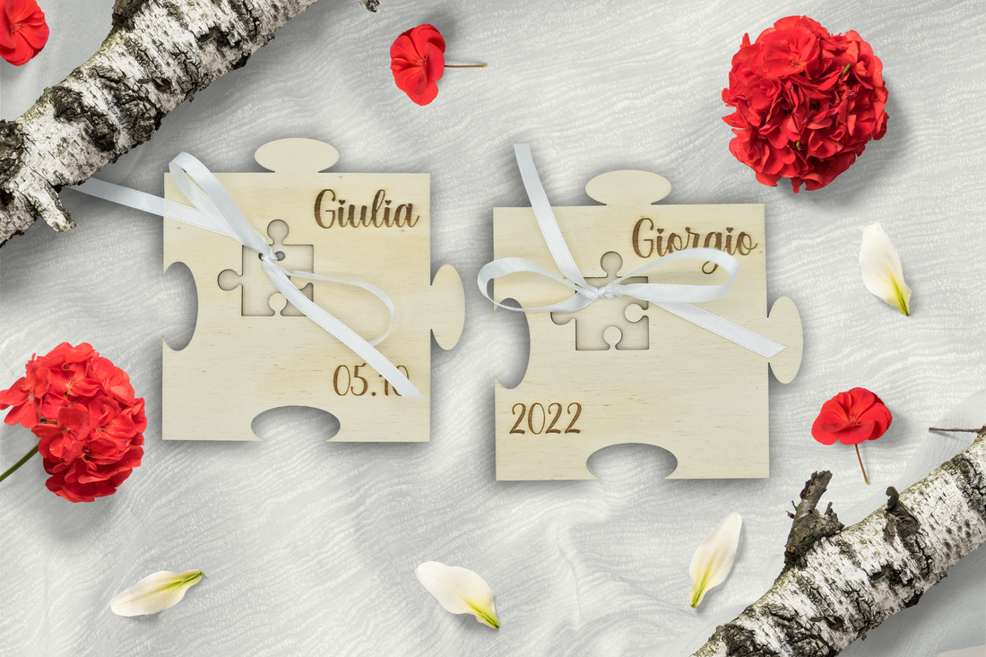 Portafedi Puzzle legno Idea's Cottage