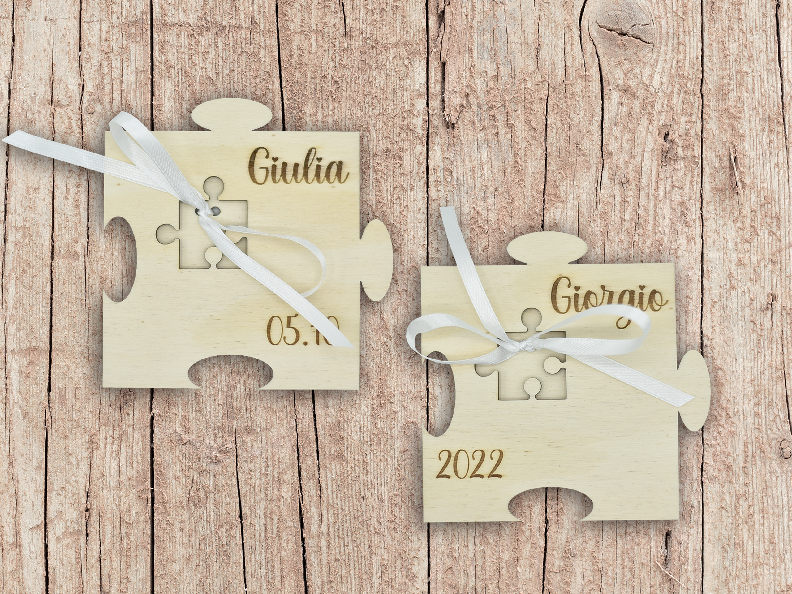 Portafedi Puzzle legno Idea's Cottage