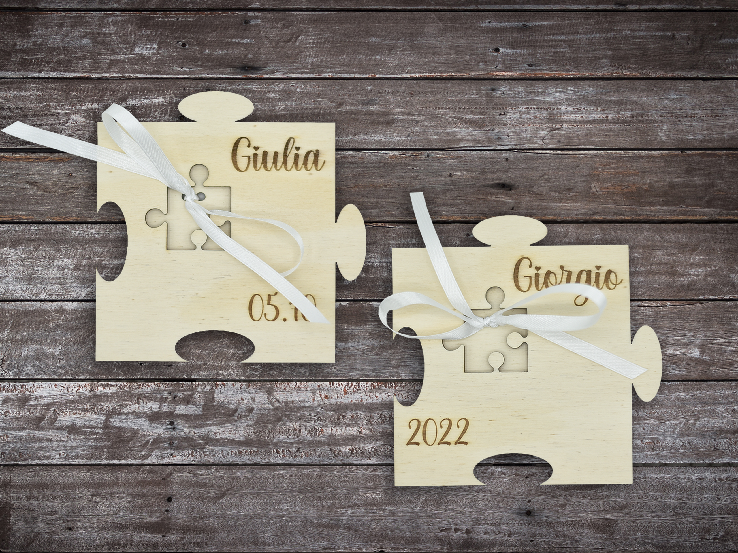 Portafedi Puzzle legno Idea's Cottage