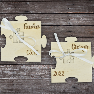 Portafedi Puzzle legno Idea's Cottage