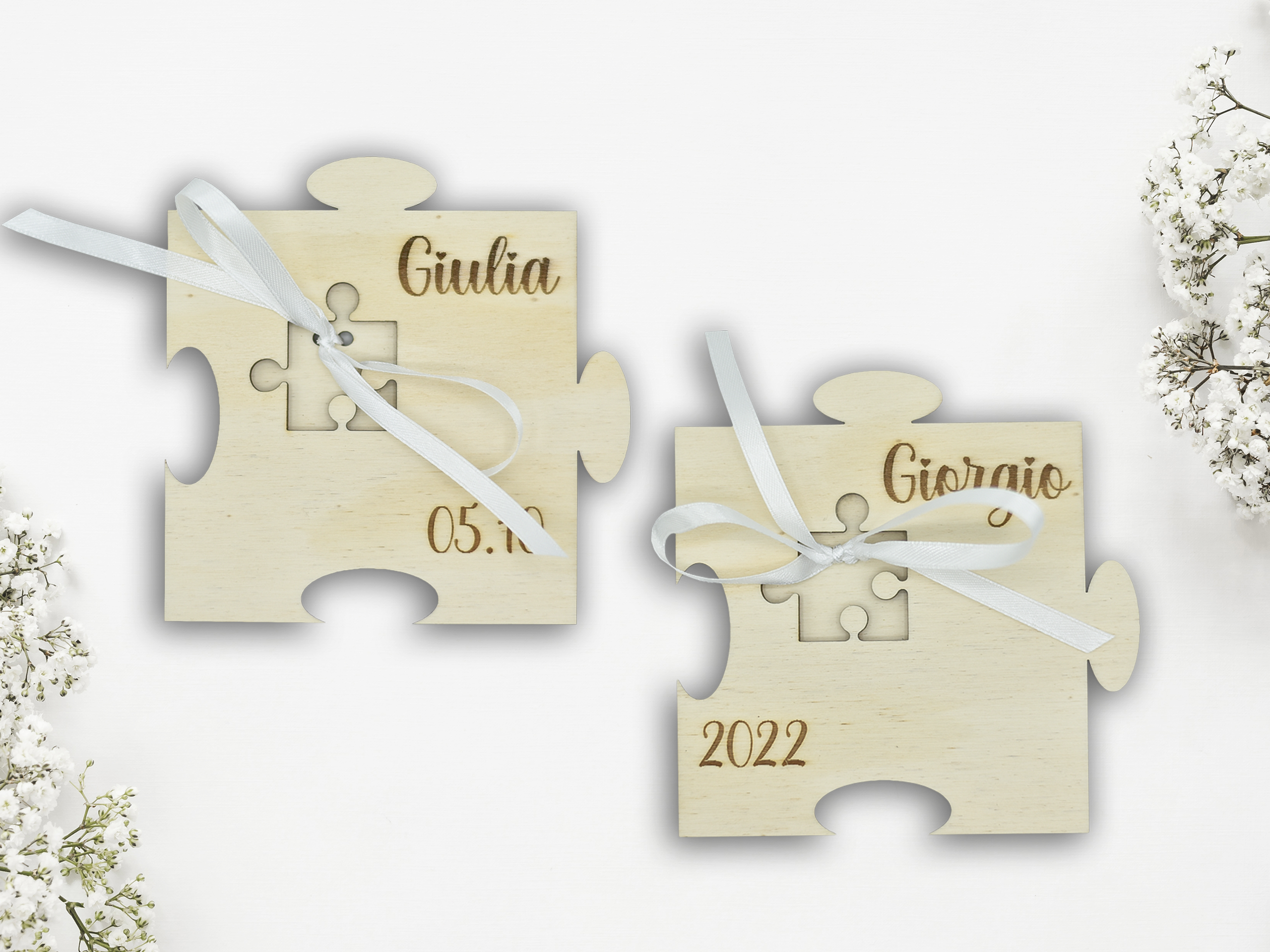 Portafedi Puzzle legno Idea's Cottage