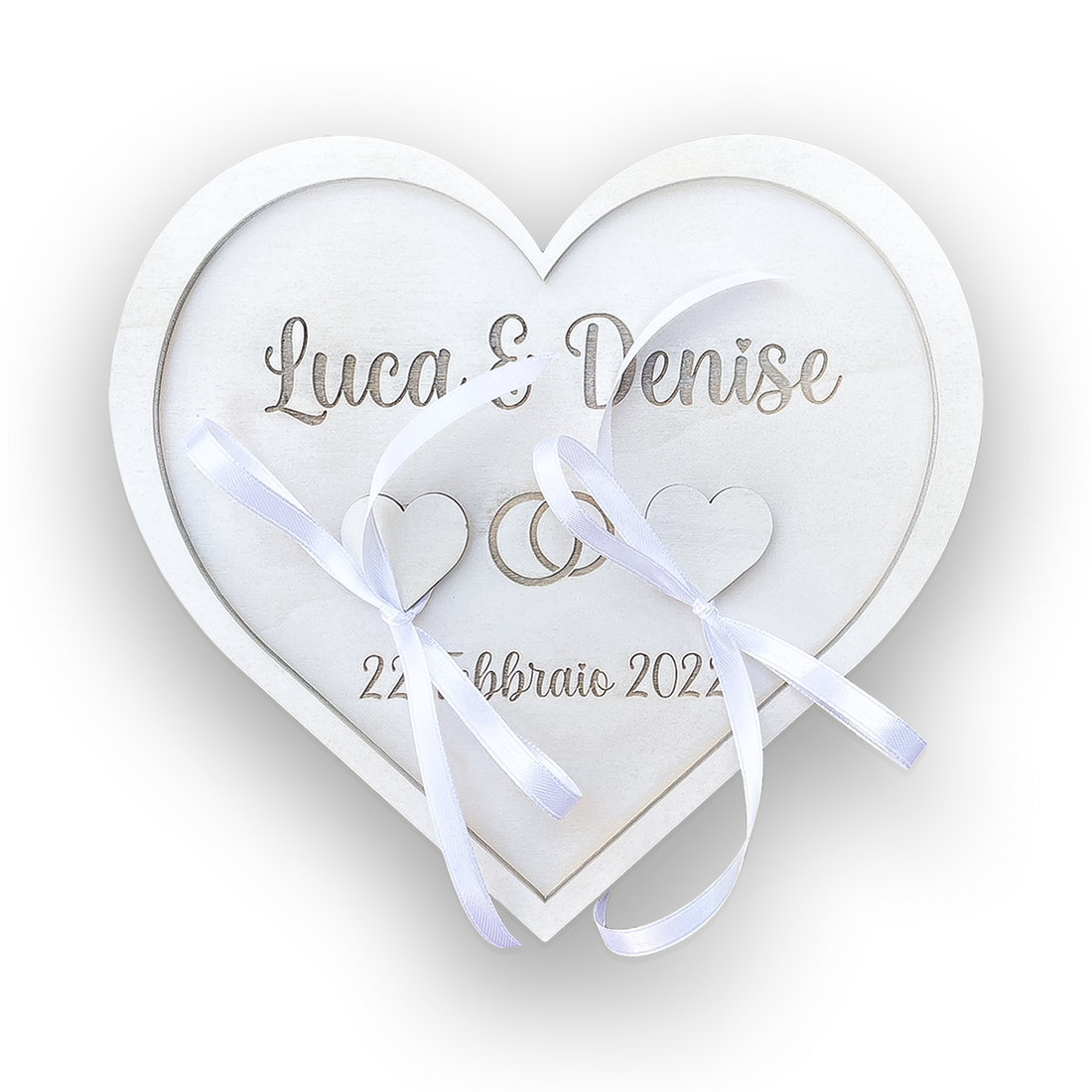 Portafedi legno cuore Idea's Cottage