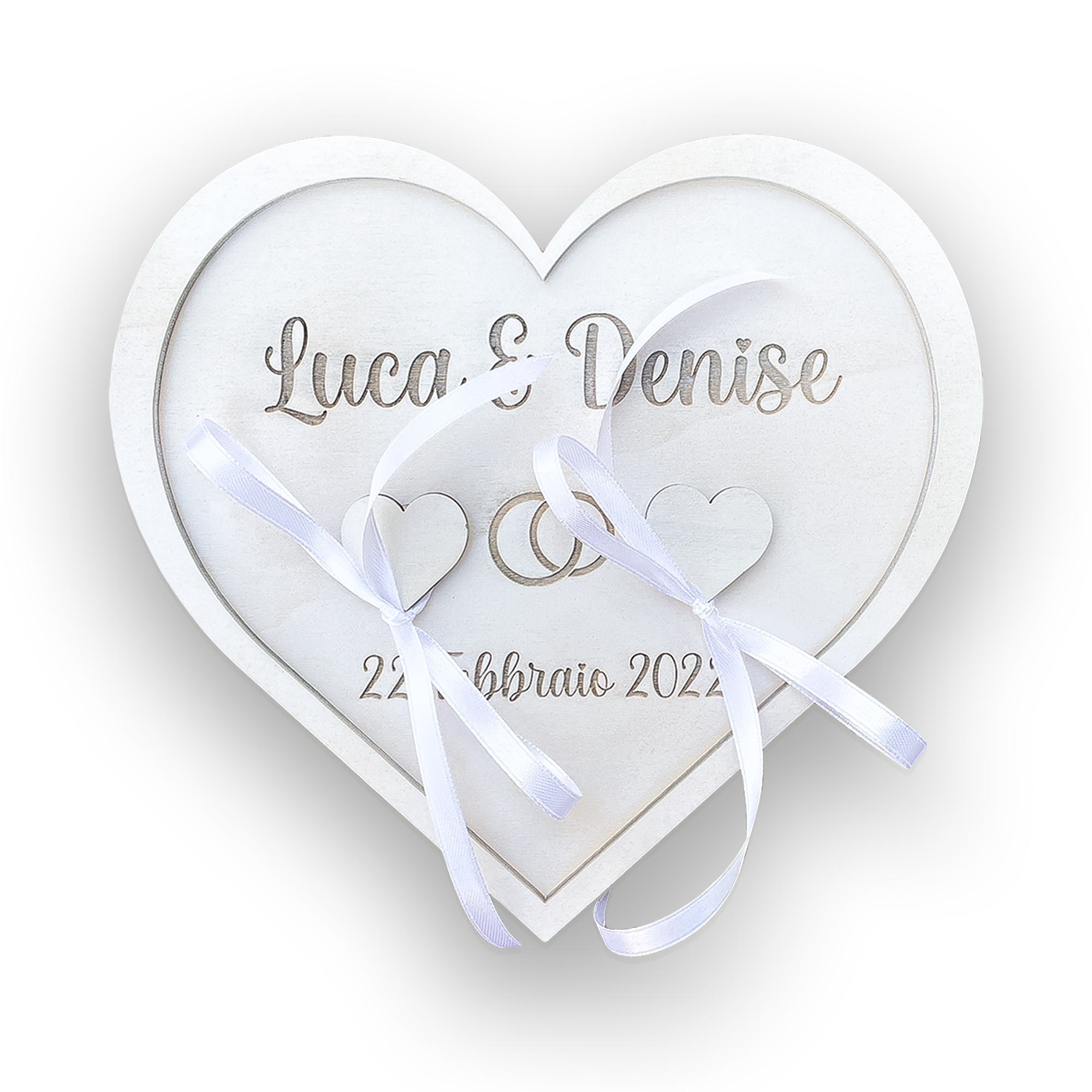 Portafedi legno cuore Idea's Cottage