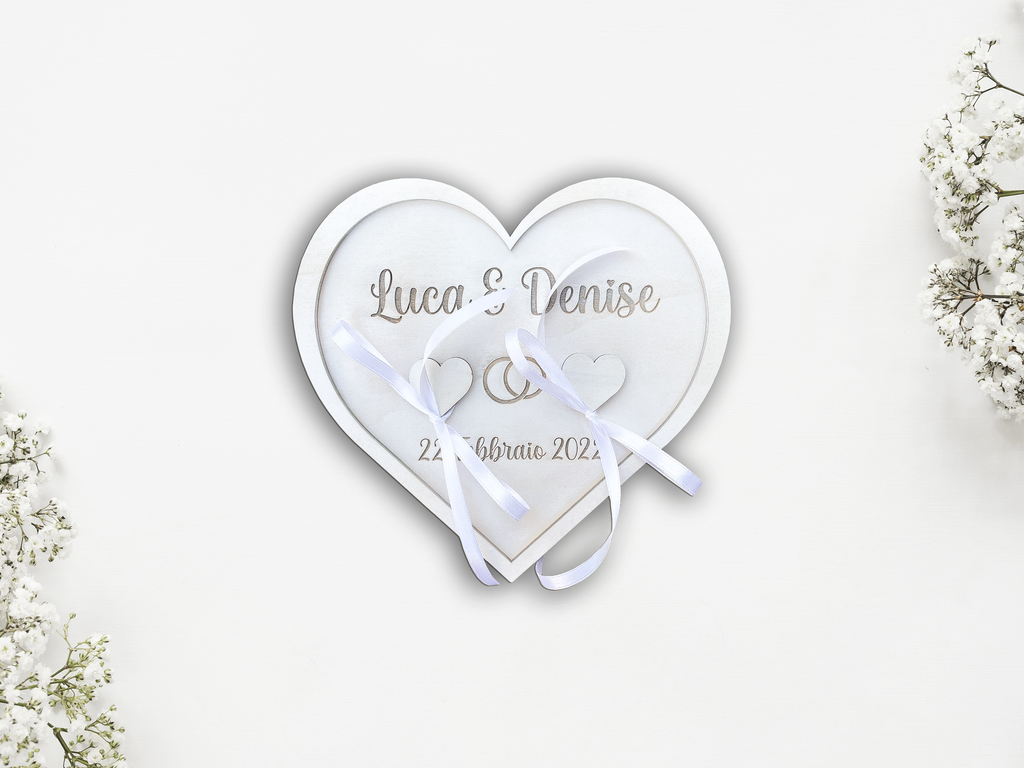 Portafedi legno cuore Idea's Cottage