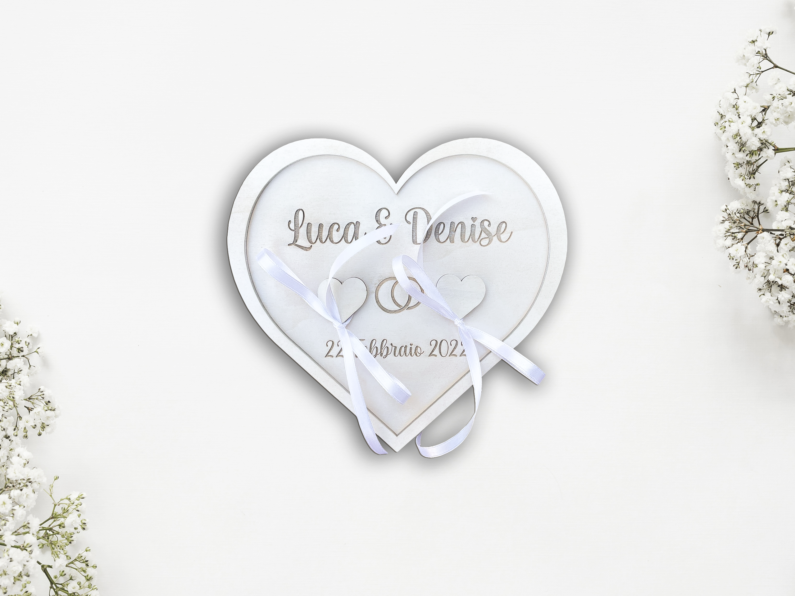 Portafedi legno cuore Idea's Cottage