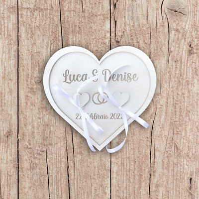Portafedi legno cuore Idea's Cottage