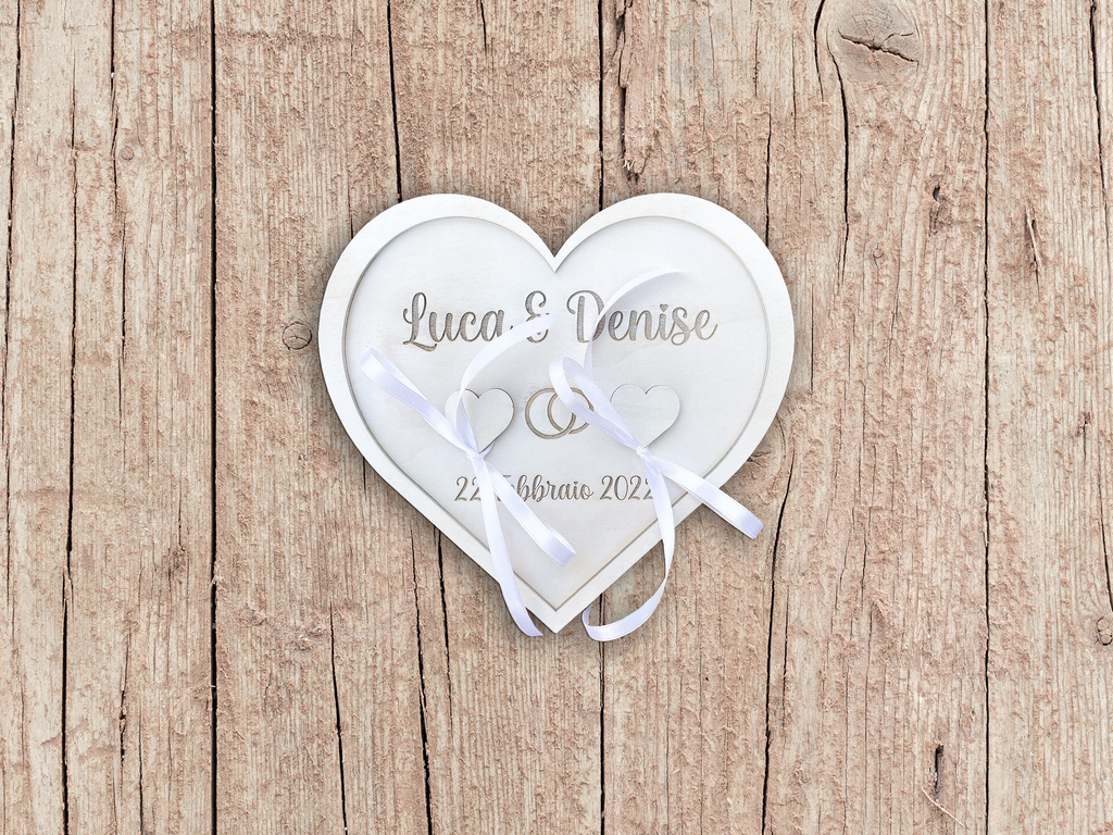 Portafedi legno cuore Idea's Cottage