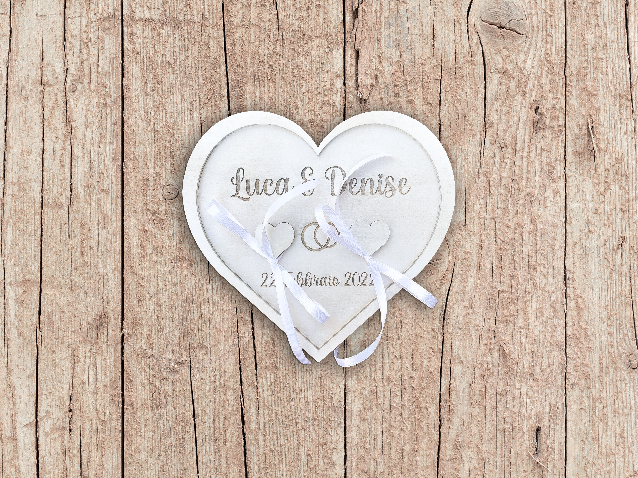 Portafedi legno cuore Idea's Cottage