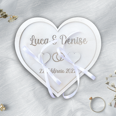 Portafedi legno cuore Idea's Cottage