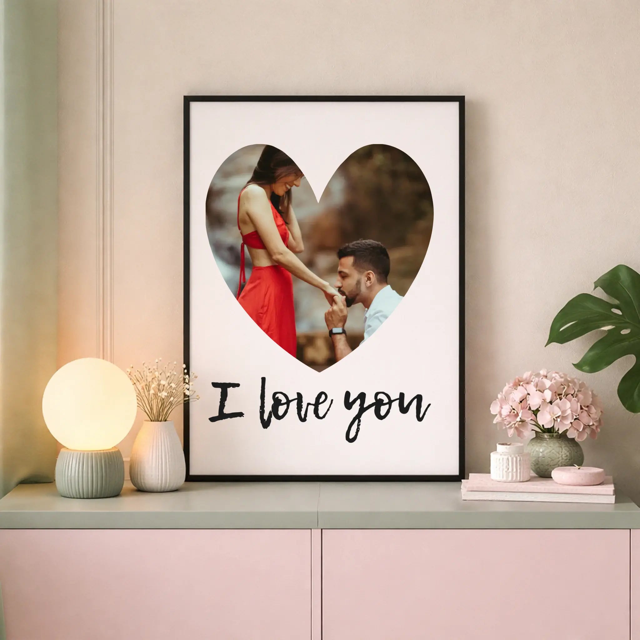 Poster Personalizzato I love you con foto 