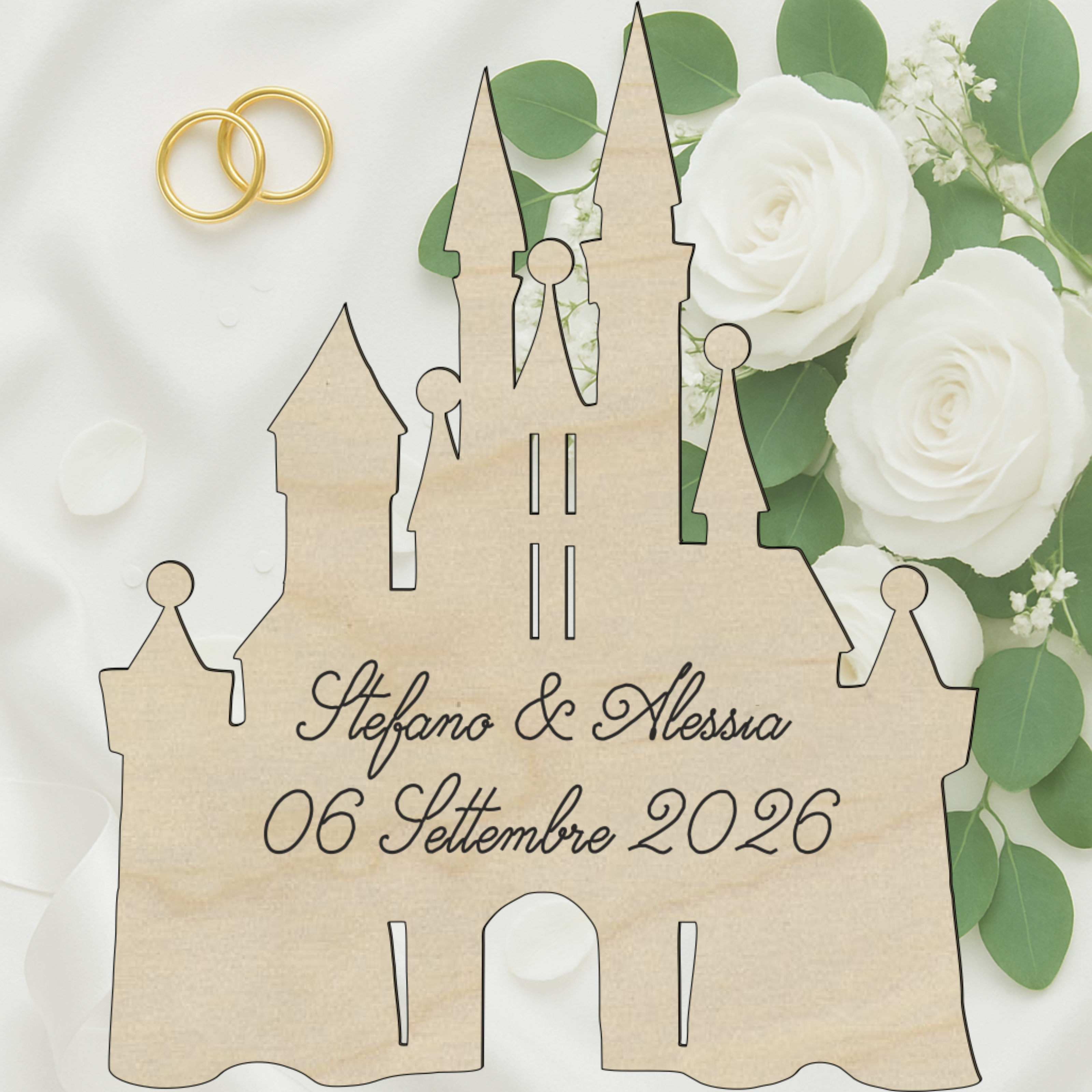 Segnaposto Castello tema fiaba 