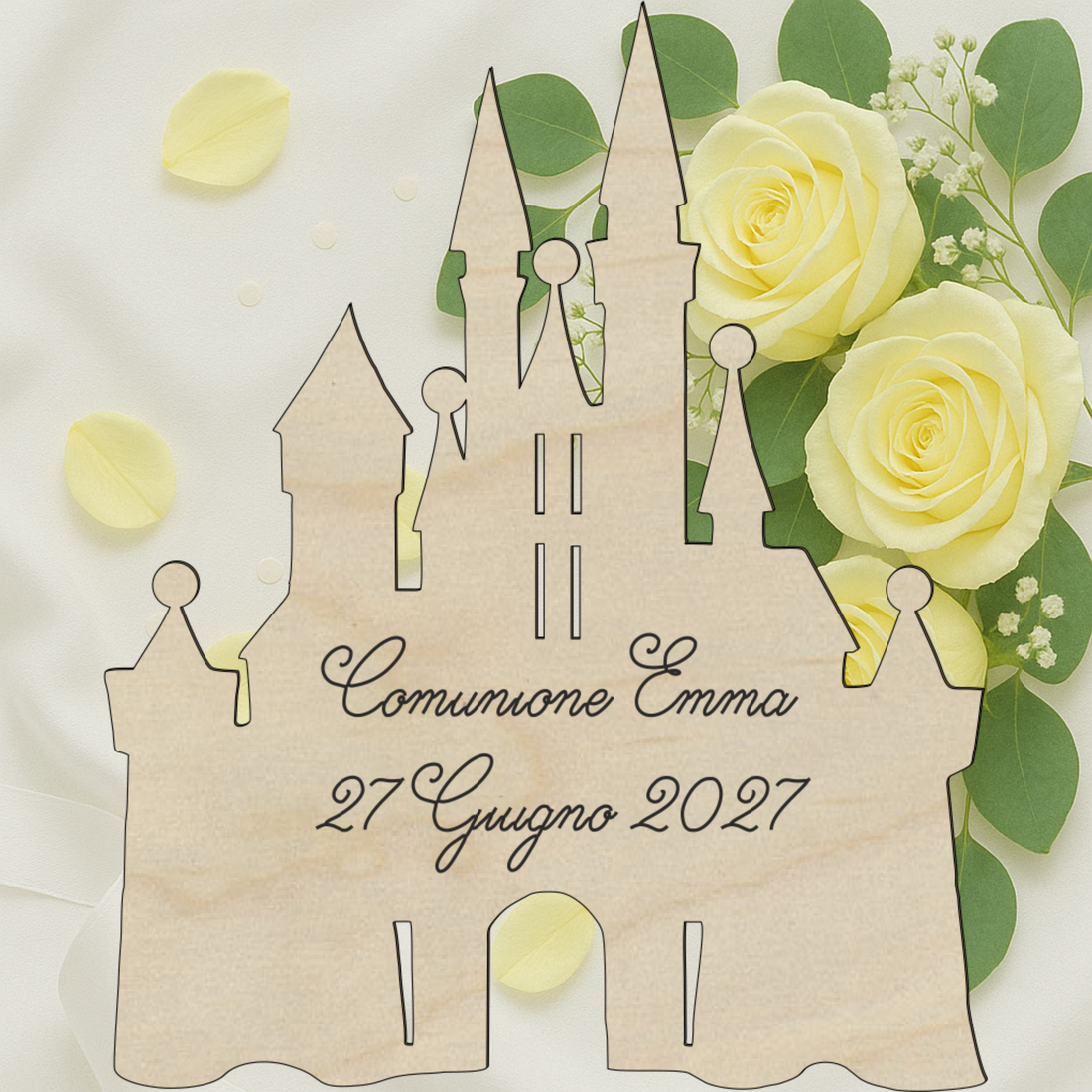 Segnaposto Castello tema fiaba 