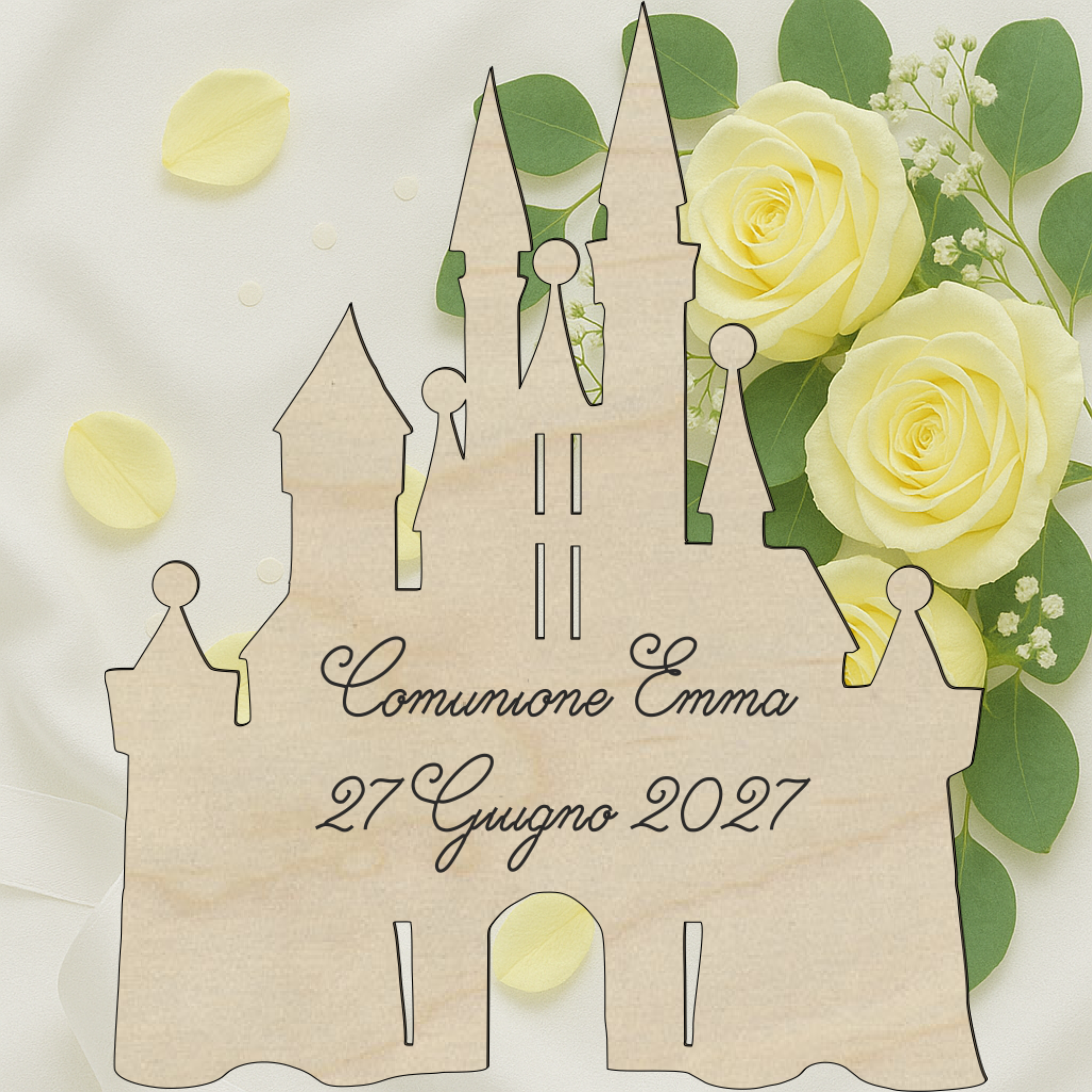 Segnaposto Castello tema fiaba 