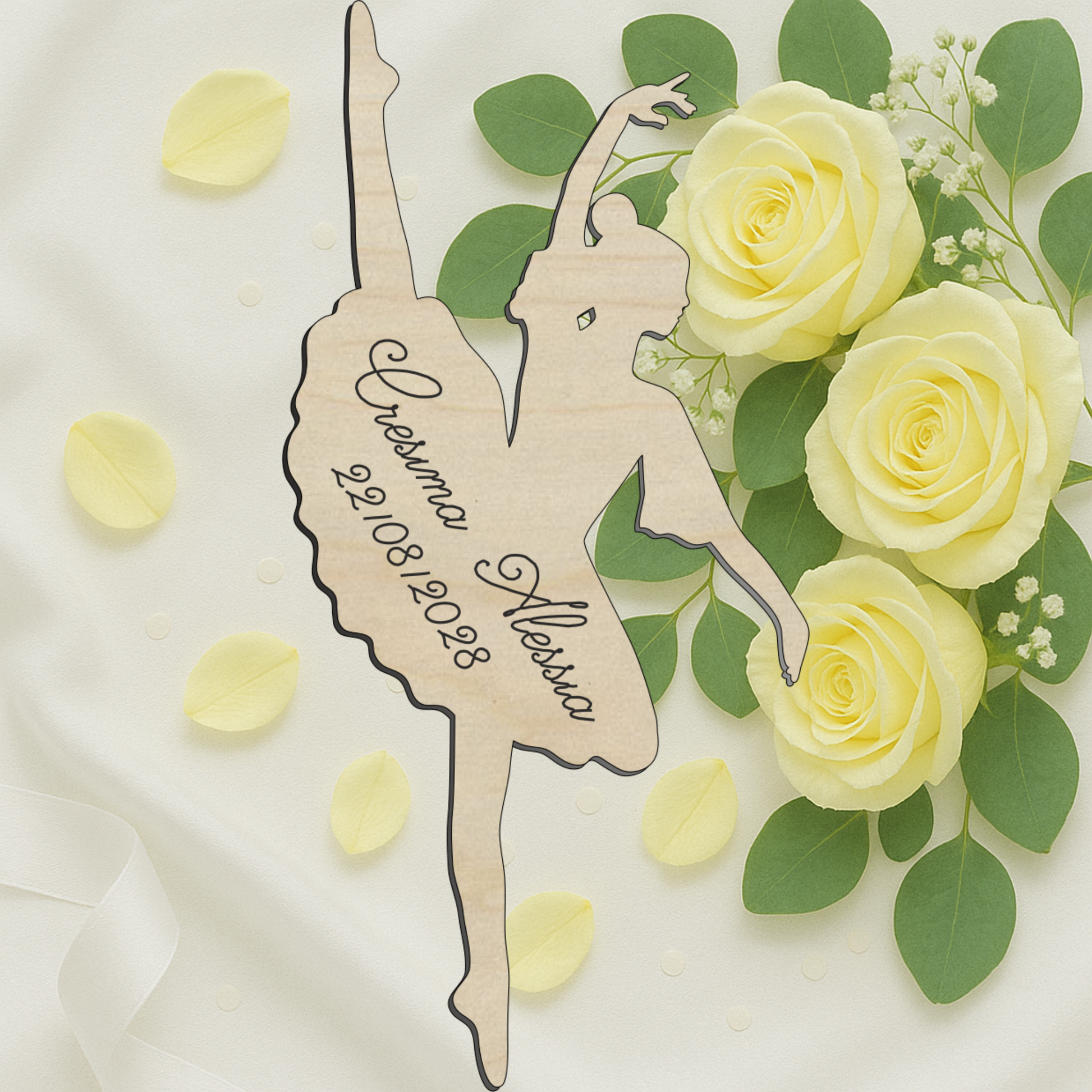 Segnaposto Ballerina2 per comunione 