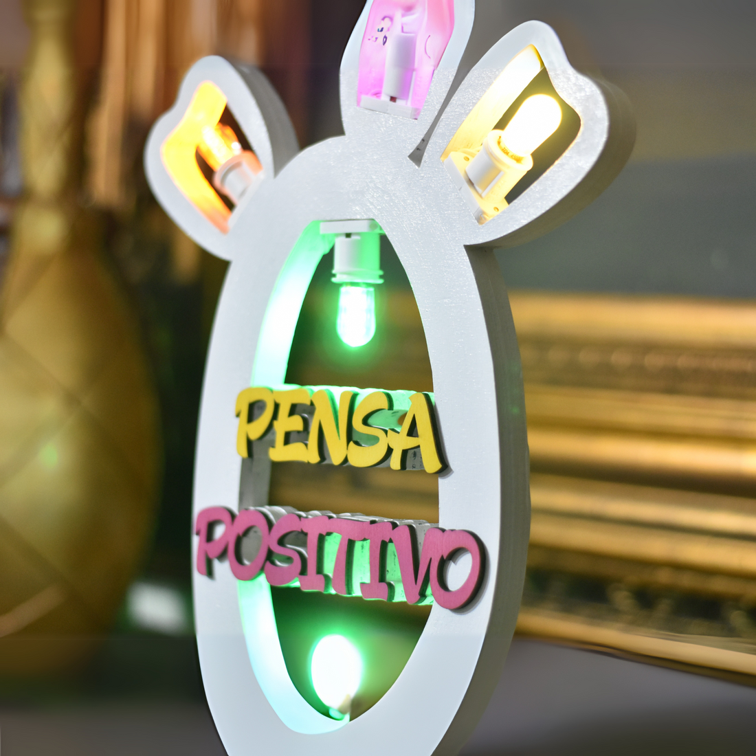 Luminaria Fico d'India Pensa Positivo Idea's Cottage di Brunetti Marco