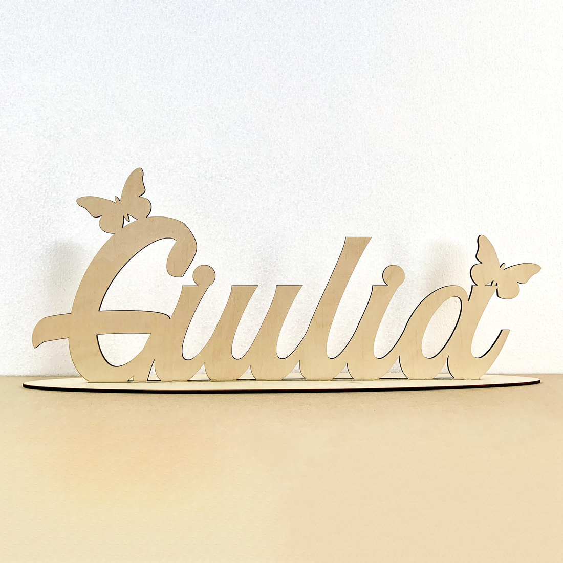 Scritta in legno con base 50cm Idea's Cottage