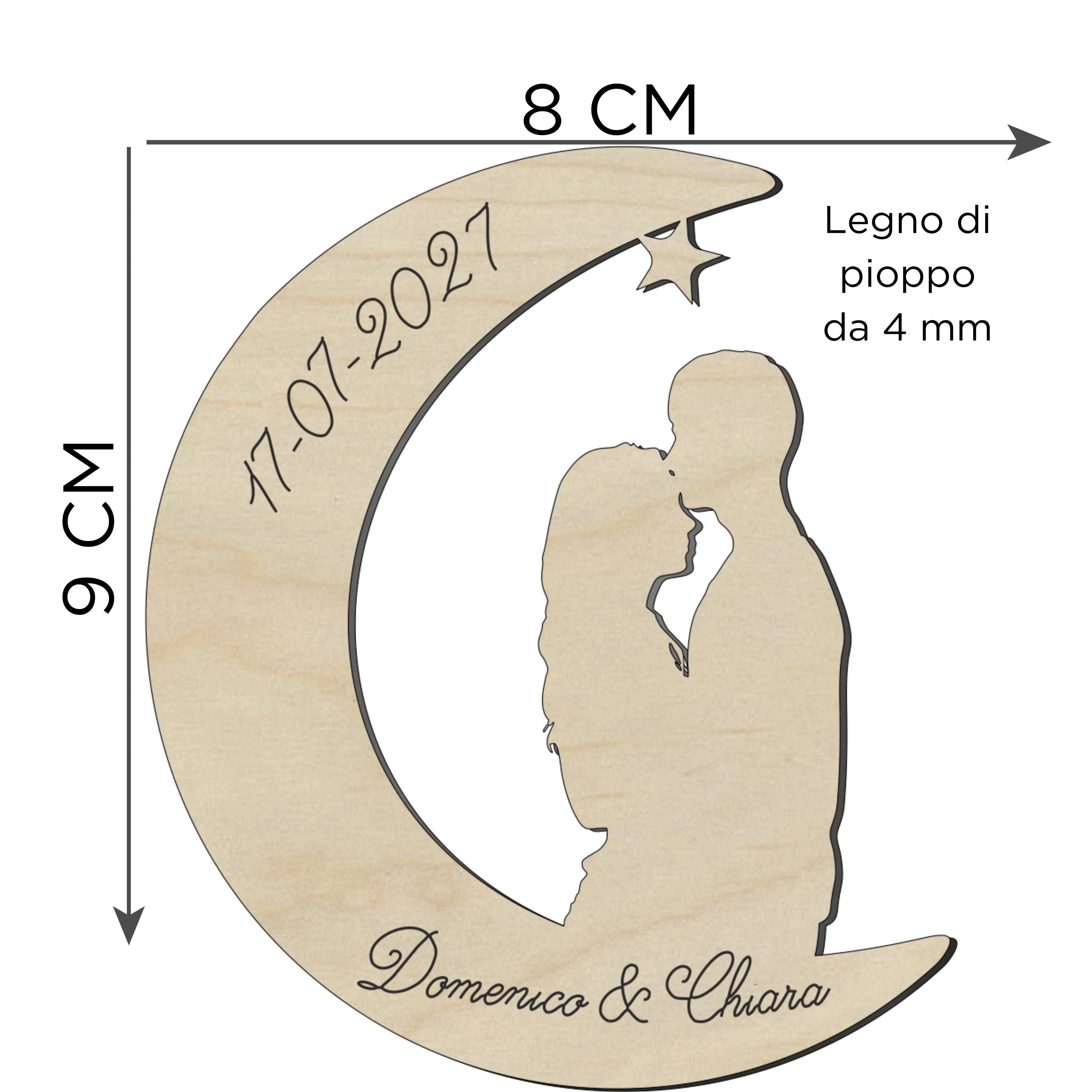 Segnaposto Luna 