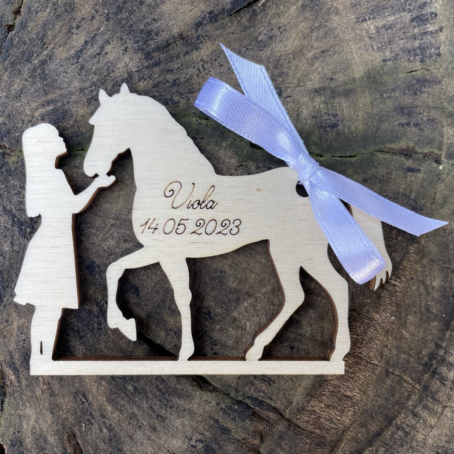 Segnaposto con bambina e cavallo Idea's Cottage