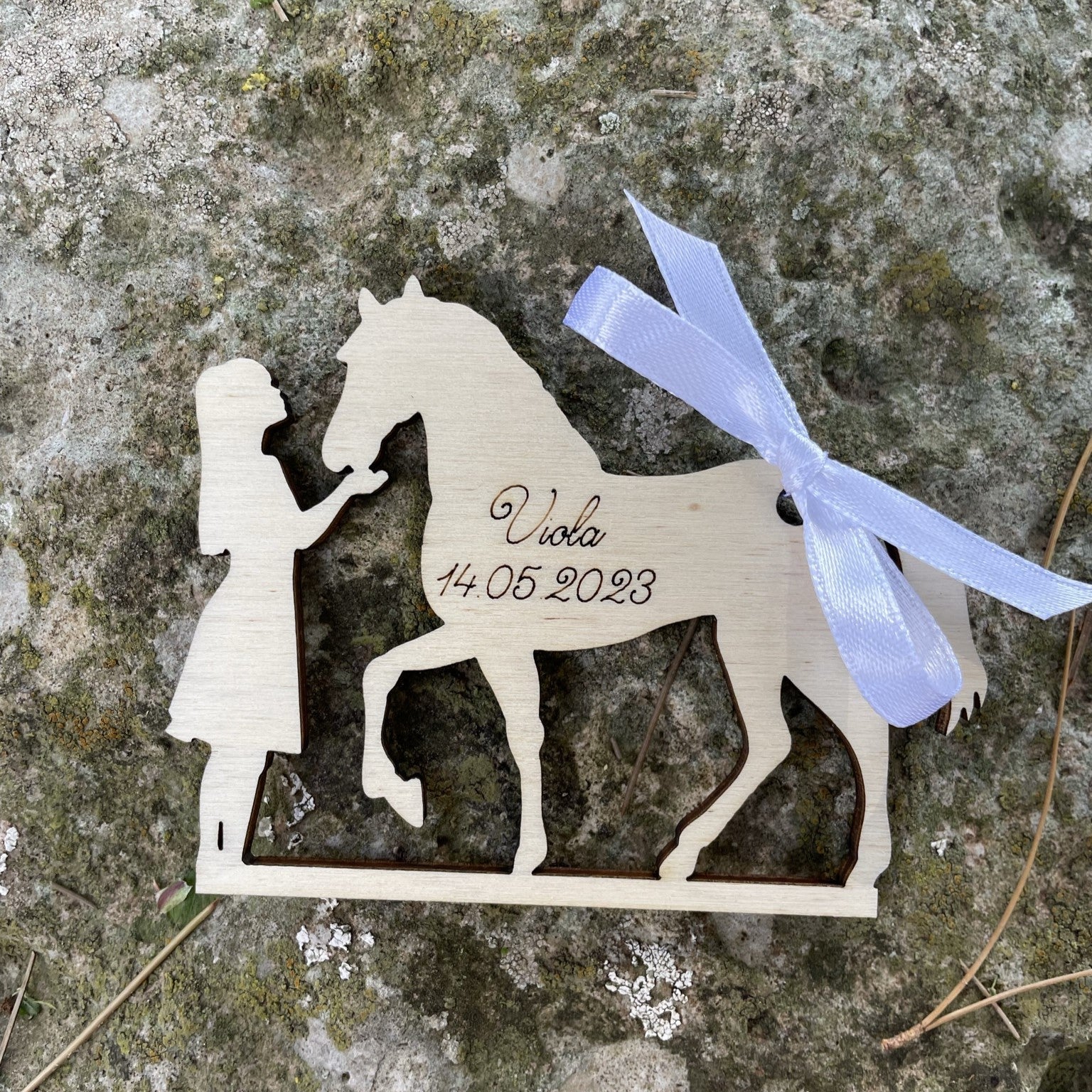 Segnaposto con bambina e cavallo Idea's Cottage