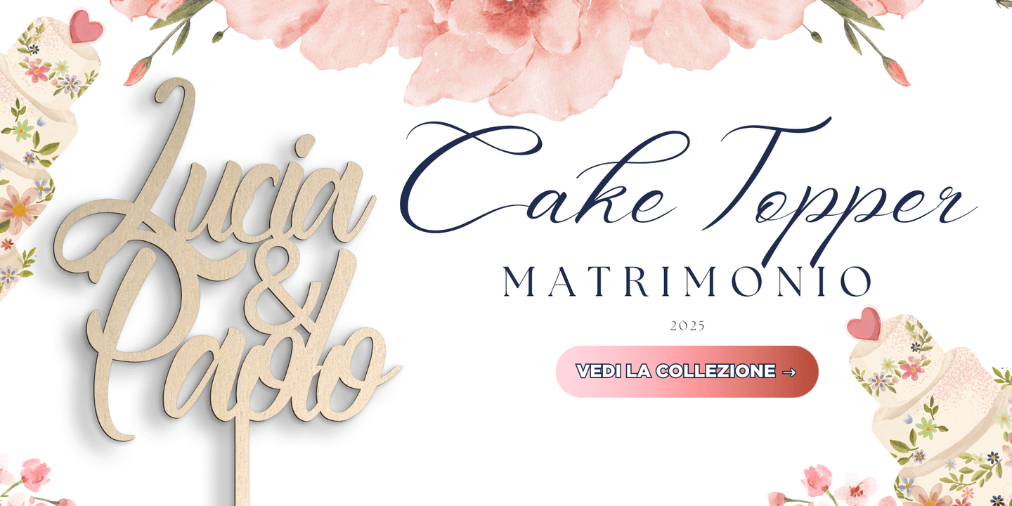 Cake topper Matrimonio
