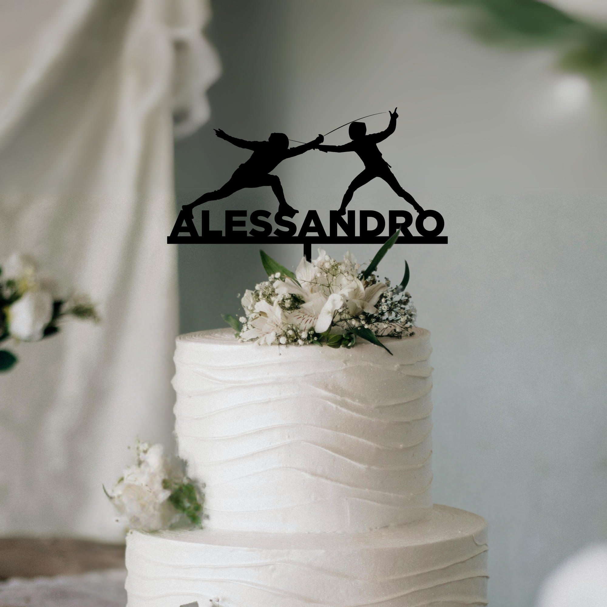 cake topper scherma Idea's Cottage di Brunetti Marco