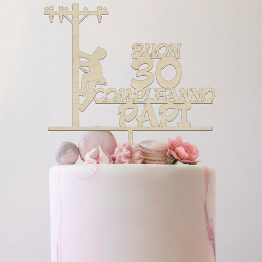 Cake topper compleanno – Idea's Cottage