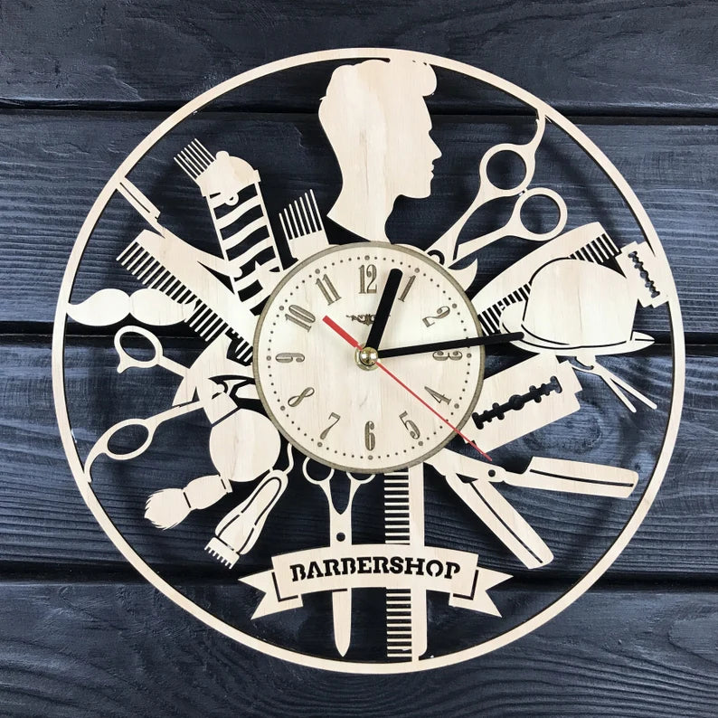 Orologio da parete Barber Shop Idea's Cottage