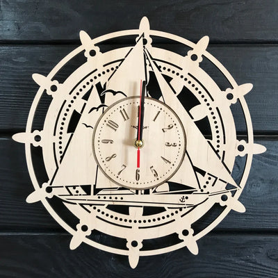 Orologio da parete Timone e barca a vela Idea's Cottage