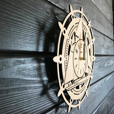 Orologio da parete Timone e barca a vela Idea's Cottage