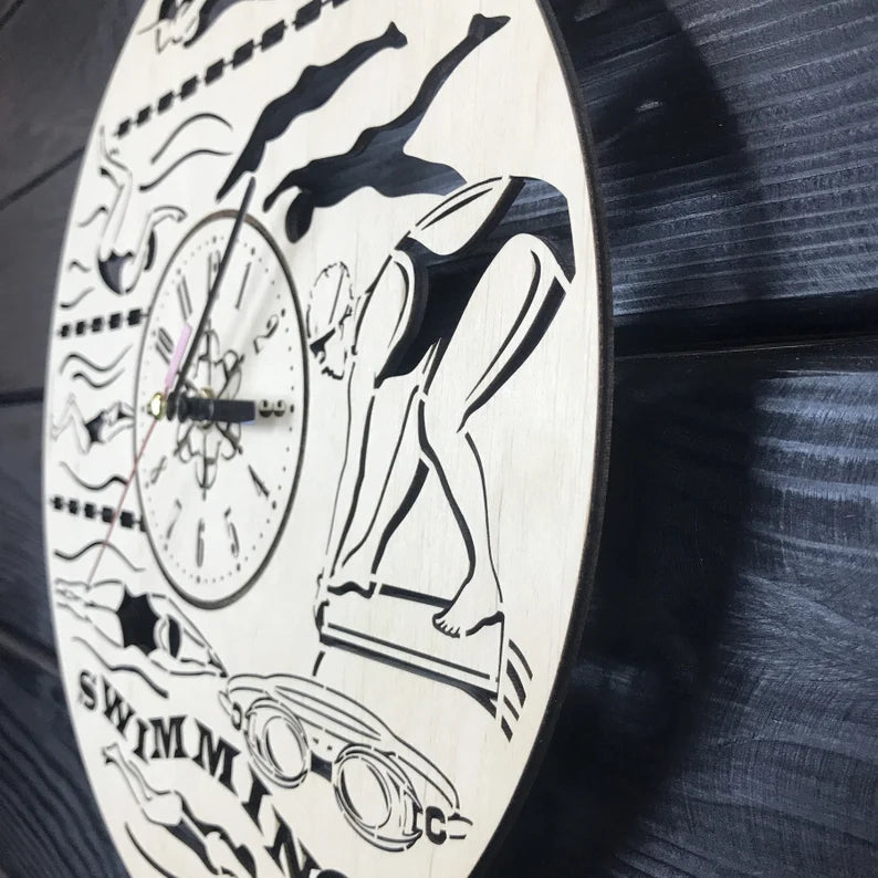 Orologio da parete Nuoto Idea's Cottage